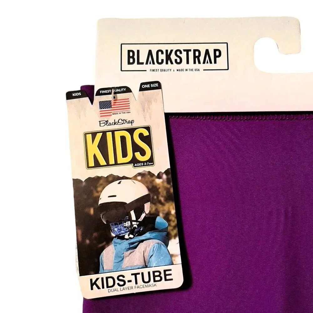 Kids' Blackstrap Purple Dual Layer Neck Warmer Facemask